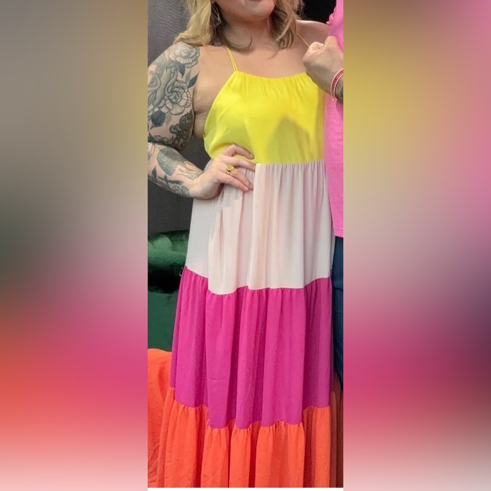 💐Express Colorblock Maxi Dress – Size XL